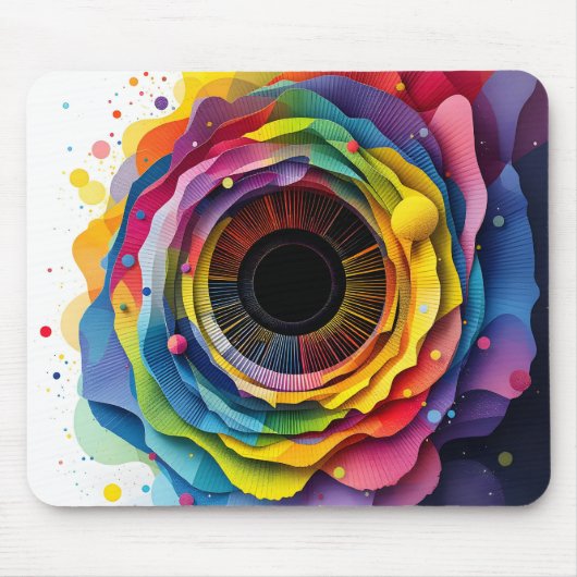 Abstrakte Farbwerthalterung Mousepad (Vorne)