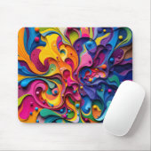 Abstrakte Farbwerthalterung Mousepad (Mit Mouse)