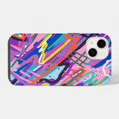 Abstrakte Farbwiedergabe iPhone Hülle (Rückseite (Horizontal))