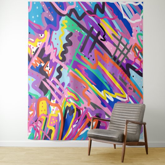 Abstrakte Farbwiedergabe Wandteppich (Beispiel)