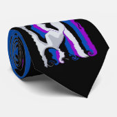 Abstrakte Farbwut Krawatte (Gerollt)