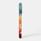 Abstrakte Farbxplosion Modern iPhone 16 Hülle (Rechte Seite)