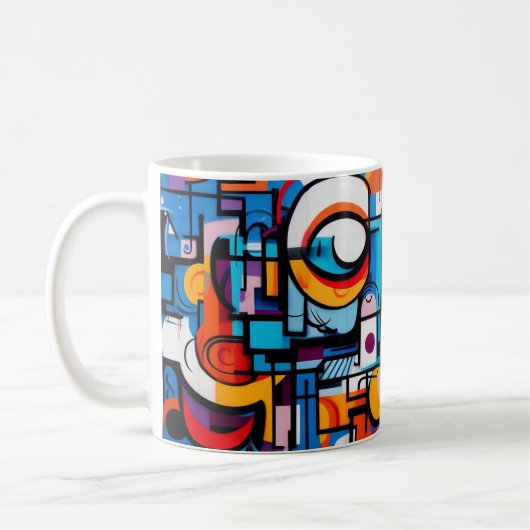 Abstrakte Fassung 3 Kaffeetasse (Links)