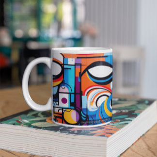 Abstrakte Fassung 3 Kaffeetasse