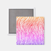 Abstrakte Feder & Tinte Geometrische Formen Magnet (Vorderseite/Rückseite)