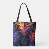 Abstrakte Federfarben Tasche (Rückseite)