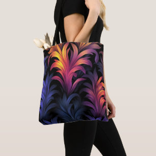 Abstrakte Federfarben Tasche