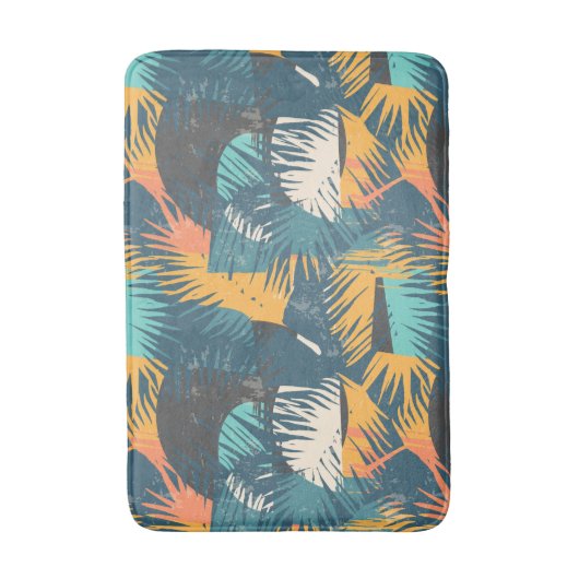 Abstrakte Federmatten Badematte (Vorderseite Vertikal)