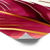 Abstrakte Federmuster Poster (Ecke)