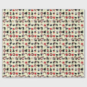 Abstrakte Feierlichkeiten: Von Tieren Inspiriert W Geschenkpapier (Flach)