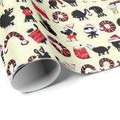 Abstrakte Feierlichkeiten: Von Tieren Inspiriert W Geschenkpapier (Rolleneckpunkt)