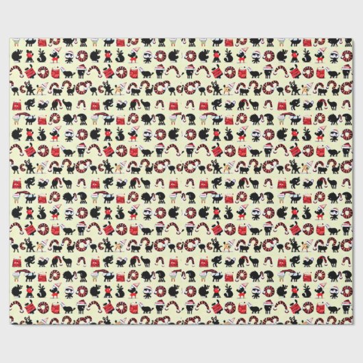 Abstrakte Feierlichkeiten: Von Tieren Inspiriert W Geschenkpapier (Saum)