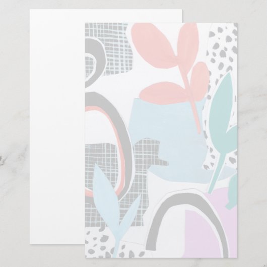 Abstrakte Feldfahrt Briefpapier (Vorne/Hinten)