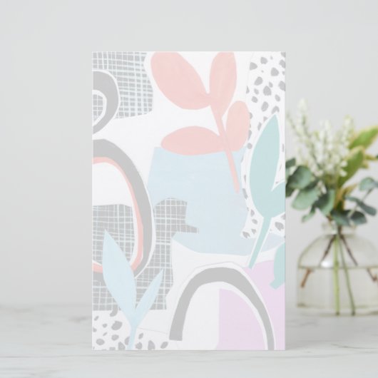 Abstrakte Feldfahrt Briefpapier (Stehend Vorderseite)