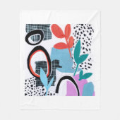 Abstrakte Feldfahrt Fleecedecke (Vorderseite)