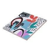 Abstrakte Feldfahrt Fliese (Seite)