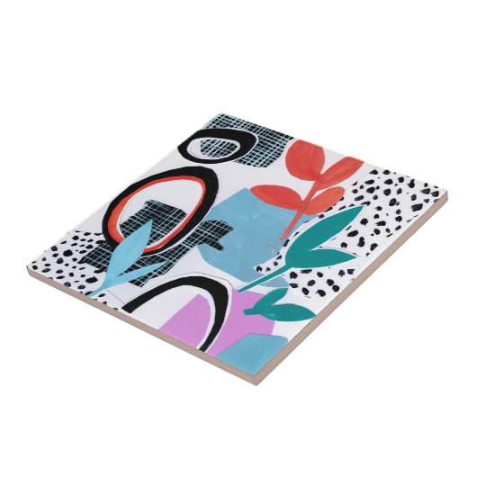 Abstrakte Feldfahrt Fliese (Seite)