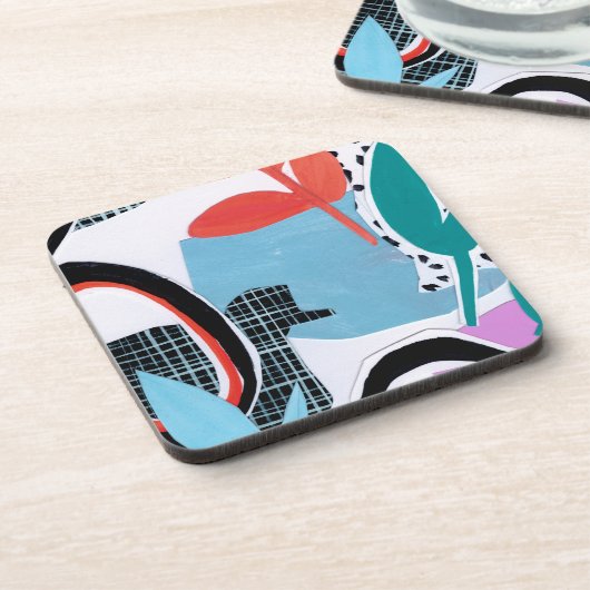 Abstrakte Feldfahrt Getränkeuntersetzer (Linke Seite)