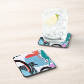 Abstrakte Feldfahrt Getränkeuntersetzer (Rechte Seite)