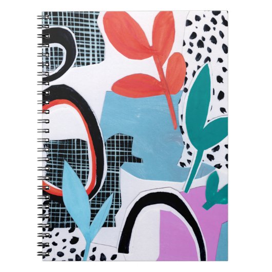 Abstrakte Feldfahrt Notizblock (Vorderseite)