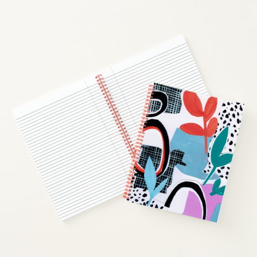 Abstrakte Feldfahrt Notizblock (Innenseite)