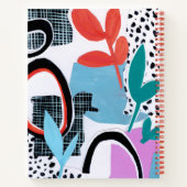 Abstrakte Feldfahrt Notizblock (Rückseite)