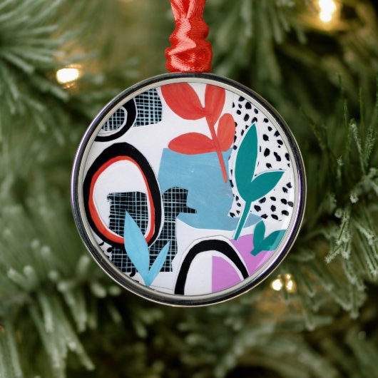 Abstrakte Feldfahrt Ornament Aus Metall (Baum)