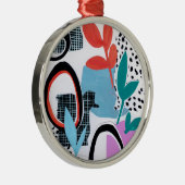 Abstrakte Feldfahrt Ornament Aus Metall (Rechts)