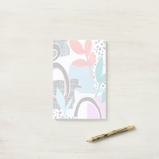 Abstrakte Feldfahrt Post-it Klebezettel (Auf Schreibtisch)