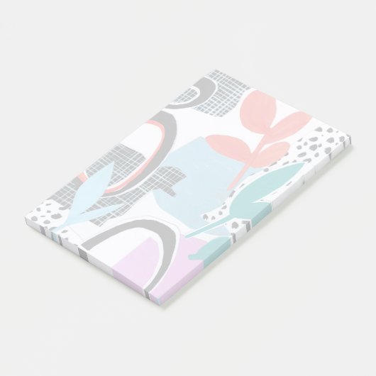 Abstrakte Feldfahrt Post-it Klebezettel (angewinkelt)