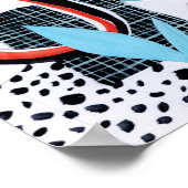 Abstrakte Feldfahrt Poster (Ecke)