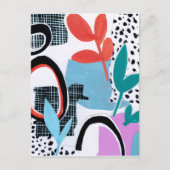 Abstrakte Feldfahrt Postkarte (Vorderseite)