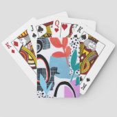 Abstrakte Feldfahrt Spielkarten (Rückseite)