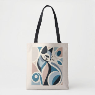 Abstrakte feline Anmut Tasche