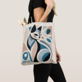 Abstrakte feline Anmut Tasche (Von Nahem)