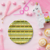 Abstrakte Fenster und Zierleisten machen Spaß Pappteller (Party)