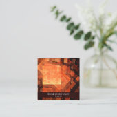 Abstrakte Fensterkunst Beruflich Quadratische Visitenkarte (Stehend Vorderseite)