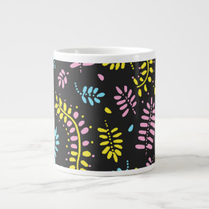 Abstrakte Fernen - hellgelb, rosa, blau Jumbo-Tasse