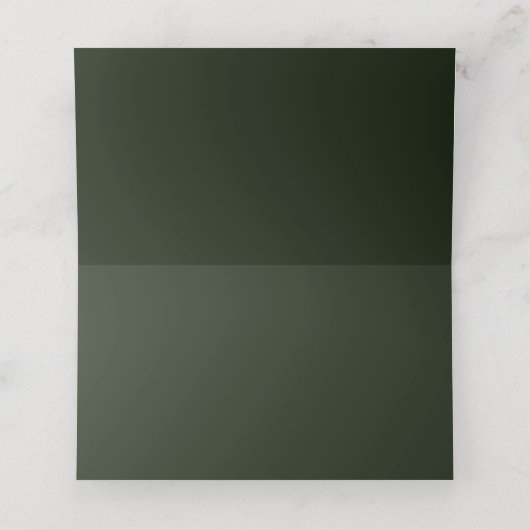 Abstrakte fette tropische botanische Hochzeit Platzkarte (Innenseite Aufgefaltet)