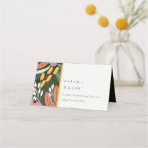 Abstrakte fette tropische botanische Hochzeit