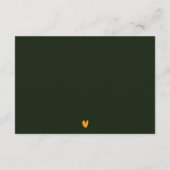 Abstrakte fette tropische botanische Hochzeitdetai Begleitkarte (Rückseite)