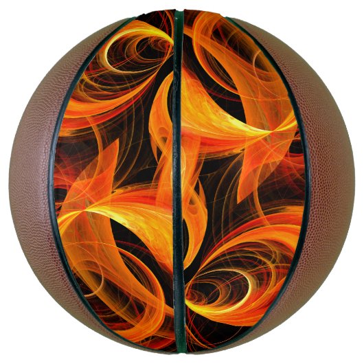 Abstrakte Feuerball-Kunst Basketball (Vertikal)
