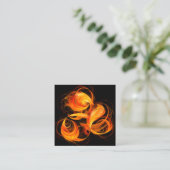 Abstrakte Feuerball-Kunst Begleitkarte (Stehend Vorderseite)