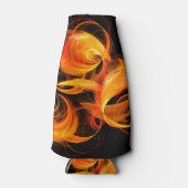 Abstrakte Feuerball-Kunst Flaschenkühler (Vorderseite)