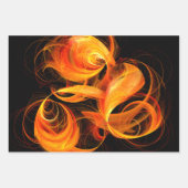 Abstrakte Feuerball-Kunst Geschenkpapier Set (Vorderseite 3)