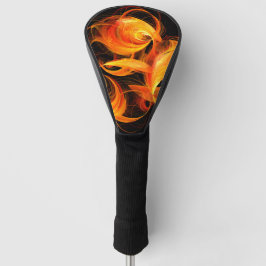 Abstrakte Feuerball-Kunst Golf Headcover