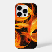 Abstrakte Feuerball-Kunst iPhone Hülle (Rückseite)
