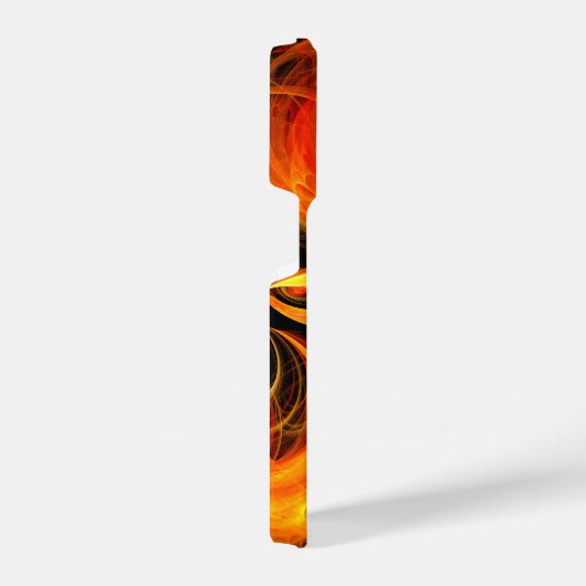 Abstrakte Feuerball-Kunst iPhone Hülle (Rechte Seite)