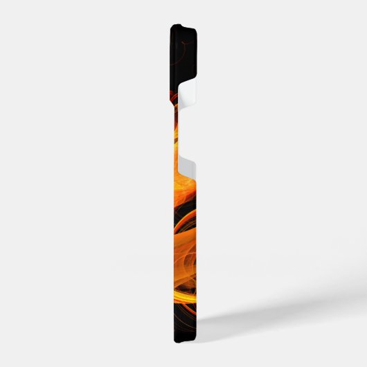 Abstrakte Feuerball-Kunst iPhone Hülle (Linke Seite)