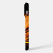 Abstrakte Feuerball-Kunst iPhone Hülle (Linke Seite)